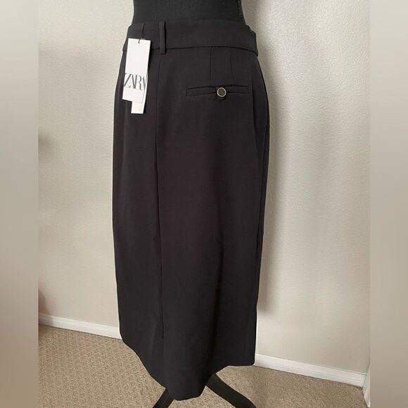 NWT Zara Straight Low Rise Midi Skirt - Picture 9 of 10